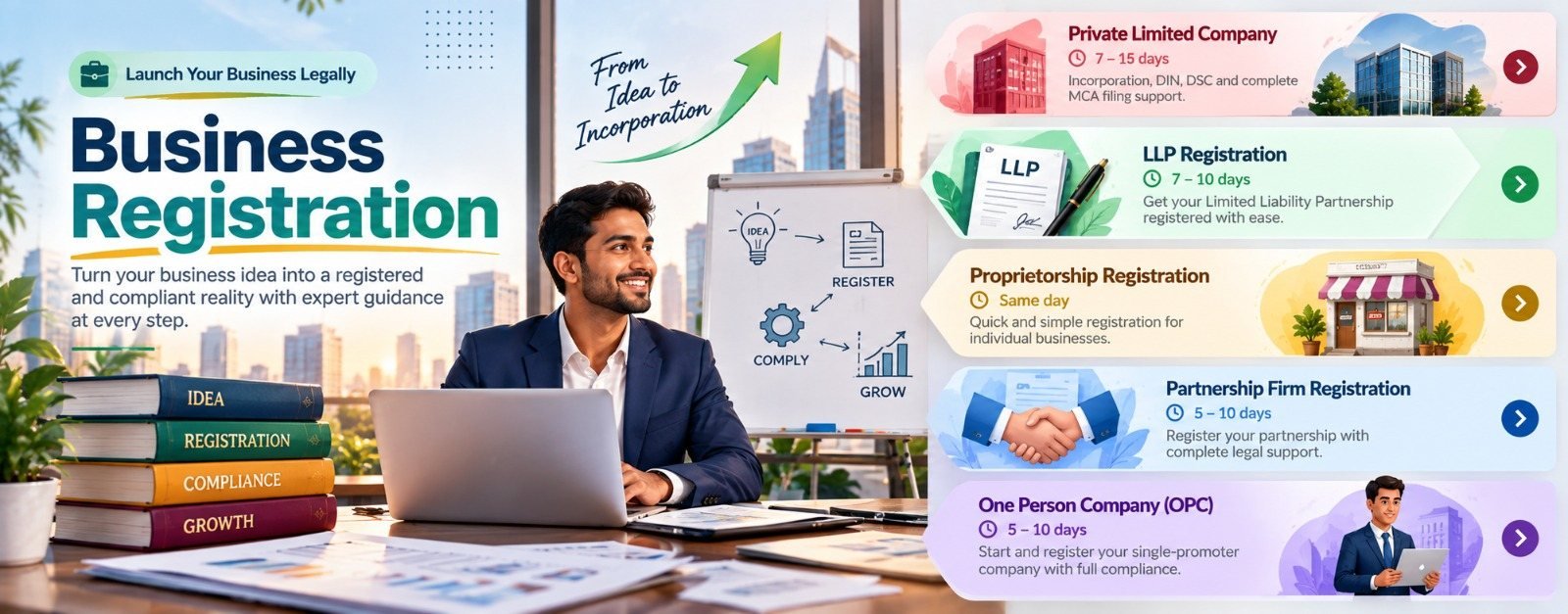 Business Registration – turn your business idea into a registered and compliant reality